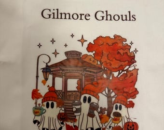 Gepersonaliseerde Gilmore Ghouls-draagtas – Halloween-canvas draagtas