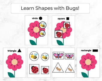Learn Shapes, Toddlers Learning Shapes, Preschool Printable Activity