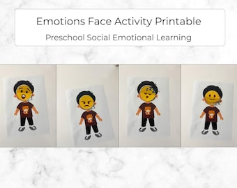 Emotion Activities for Toddlers, Preschool Social Emotional Learning, Emotions Activity for Kids