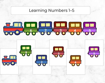 Learning Numbers, Train Activity, Preschool Math Activities, Games for Toddlers