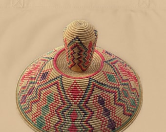 Äthiopische Mesob-Korb-Einkaufstasche, afrikanische kulturelle Tasche, Injera-Korb-Design, Bio-Baumwollmarkt-Tasche, äthiopisches Erbgeschenk