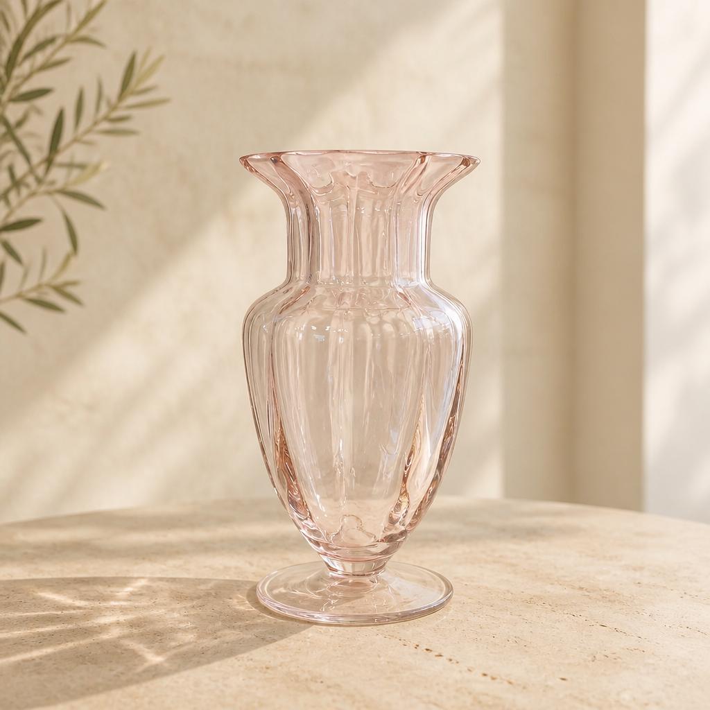Murano Glass Vase Pink - Etsy