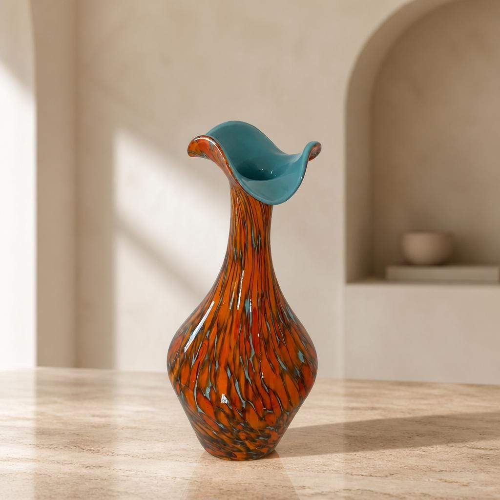 1960s Murano Vase - Etsy