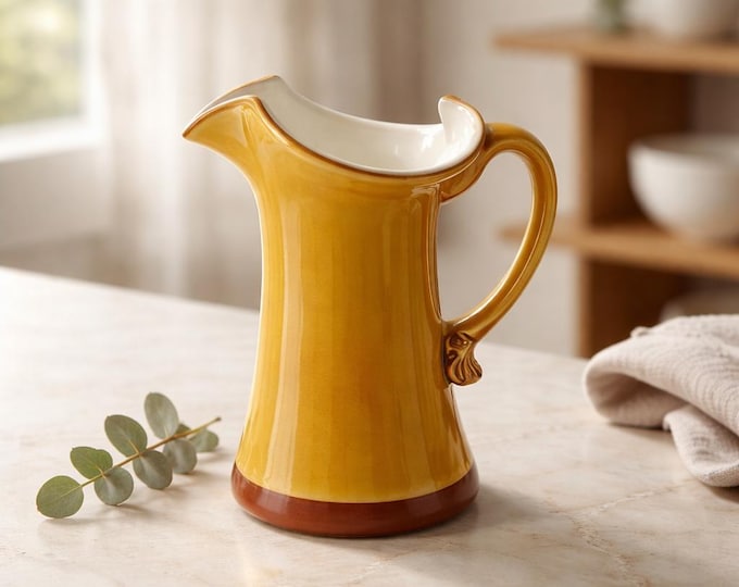 Kanawha Glass Co. white cased pitcher