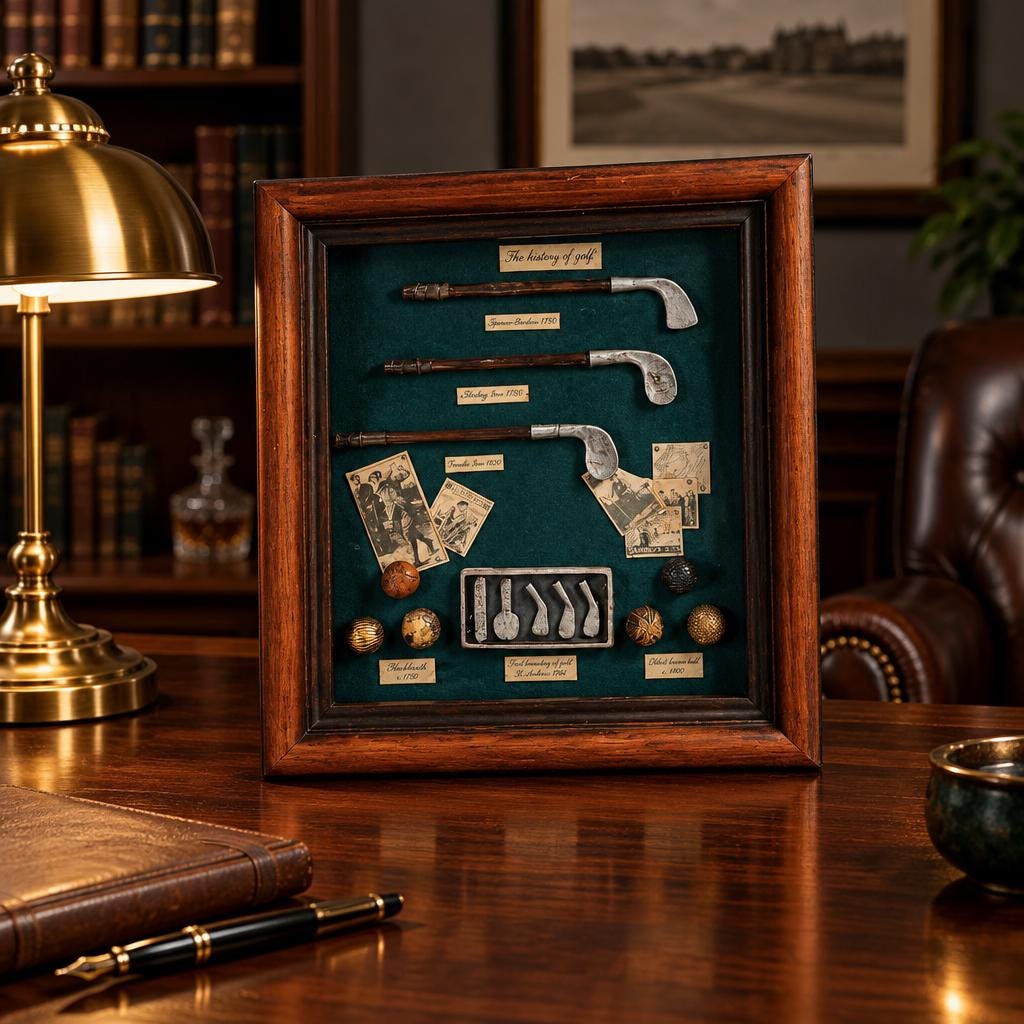 ゴルフテーマのアンティークディスプレイ Old Golf Club Display - Etsy