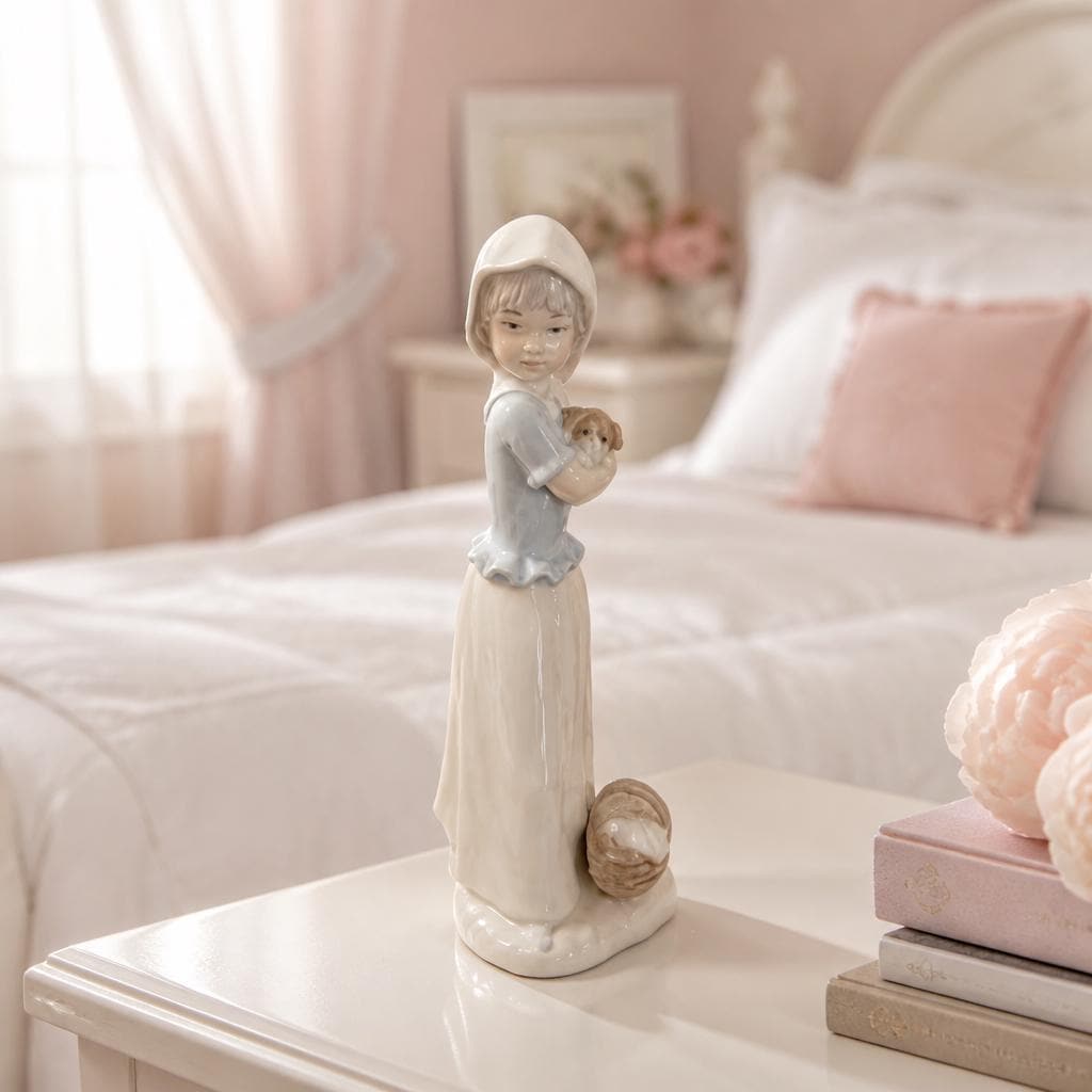 Lladro Puppies in Basket - Etsy