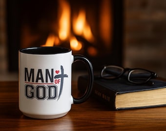 Man of God Christian Mug Faith Gift