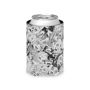 Anime Ahegao Can Cooler, manga Art Beer Coozie, houder grafisch schuim, grappige isolator voor anime-drankje afbeelding 4