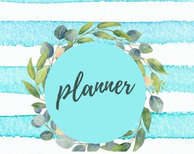 Blue Sea Theme Planner Printable | Daily, Weekly & Monthly Organizer | Digital Ocean-Inspired Planner | Instant Download PDF