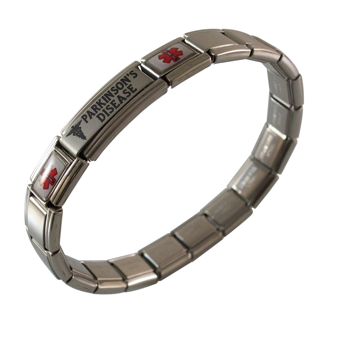 Parkinson's Disease Bracelet Medical ID Alert Stretchy Etsy