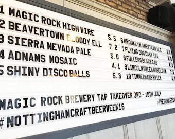 Changeable Letter Menu Rails | Letter Channels for Cafe Restaurant & Pub Signs