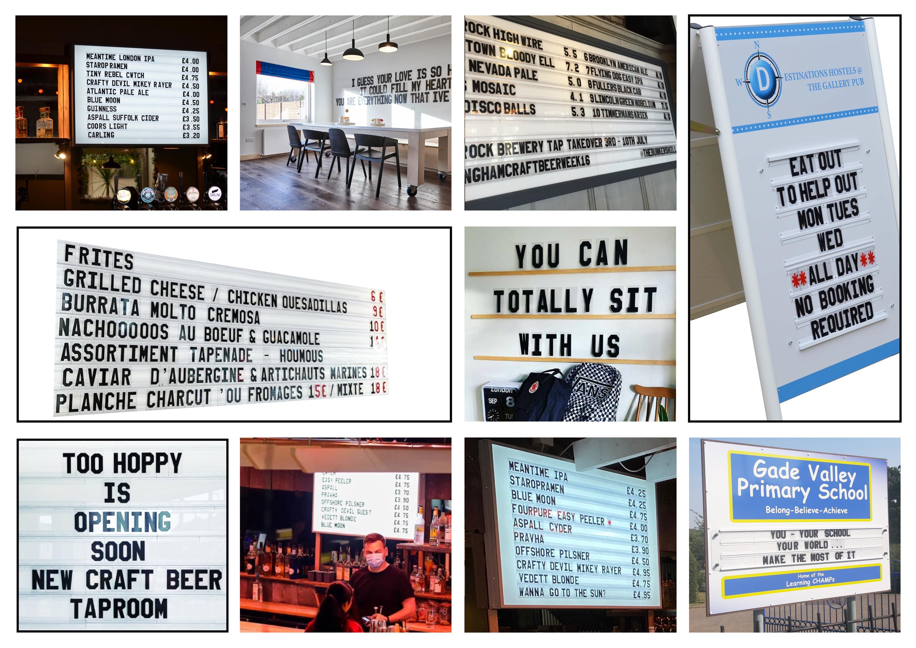 Indoor Use Only.retro Diner Letter Board Letters | 44mm Changeable Sign ...