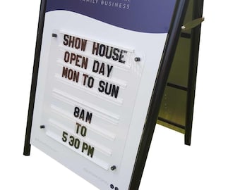 Retro Marquee Sign Letters: 175-Piece Changeable Display 88mm High