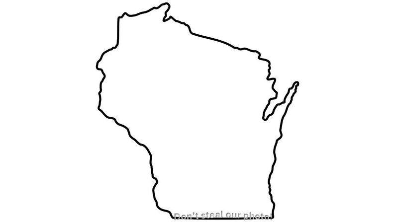 Wisconsin Outline SVG: State Map Vector Cut Files (digital Download) - Etsy