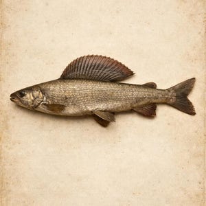 Puede incluir: Un pez de color gris y marrón con una aleta dorsal prominente, alta y en forma de abanico en el lomo. El pez tiene un cuerpo esbelto y alargado cubierto de pequeñas escamas, una cabeza puntiaguda y una aleta caudal bifurcada sobre fondo.