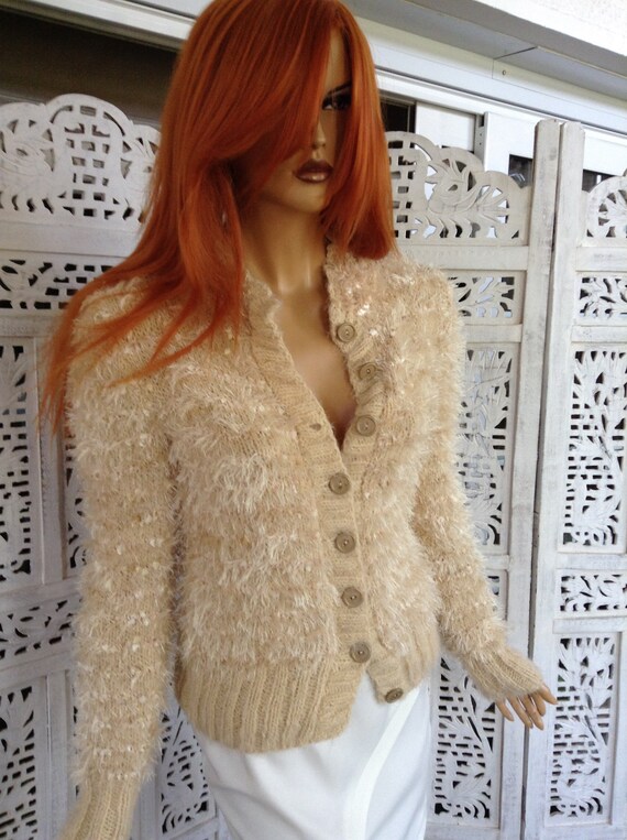 fluffy cardigan jacket