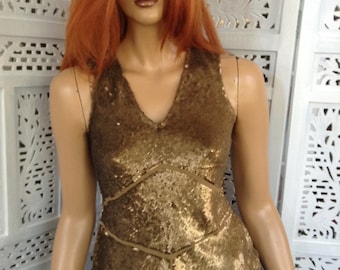 15% OFF top mirrored  gold top all embroidered with sequins gift idea ready to ship women clothing by golden yarn