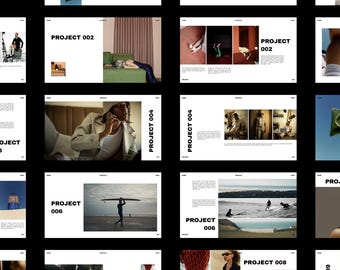 Minimal Canva Presentation Template | Editorial Modern Slides for Any Project