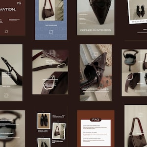 Instagram Templates for Canva | Luxury Editorial Social Media Kit for Fashion & Lifestyle Brands