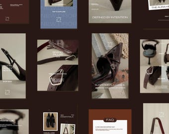 Instagram Templates for Canva | Luxury Editorial Social Media Kit for Fashion & Lifestyle Brands