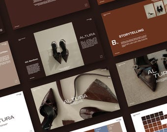 Luxury Editorial Brand Guidelines Template for Canva | Fashion & Creative Brand Book