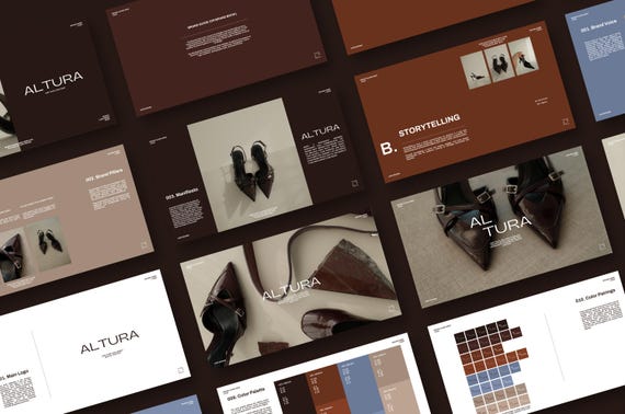 Luxury Editorial Brand Guidelines Template for Canva | Fashion & Creative Brand Book