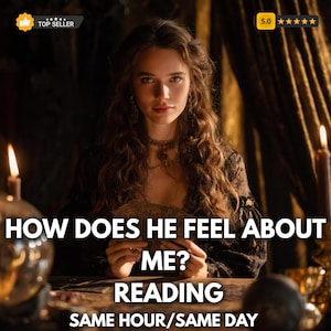 Hur känner han för mig?, Hans sanna känslor Tarotläsning, Psykisk kärleksläsning, Leverans samma dag, Själsfrändeläsning, Tvillingläsning