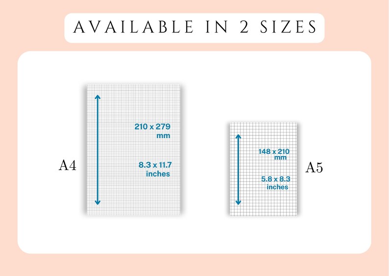 Printable Graph Paper | 2mm - 20mm Grid Scale (PDF & PNG) - Etsy Australia
