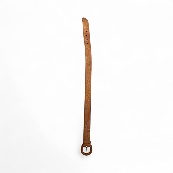 Vintage Polo Ralph Lauren Caramel Ostrich Leather Belt With  display picture 1