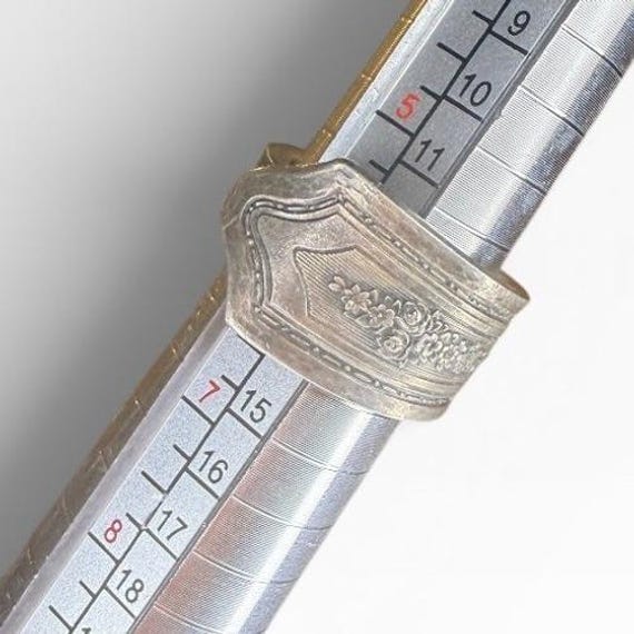 Artisan Spoon Ring Statement Ring Repurposed Silv… - image 3