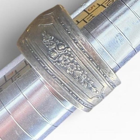 Artisan Spoon Ring Statement Ring Repurposed Silv… - image 6