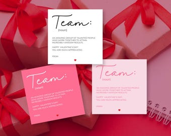 Printable Valentine's Day Cards for Coworkers | Funny Team Office Valentines Tags | Staff Party Employee Appreciation 2026 Digital Download