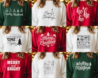 9-Pack Christmas Shirt SVG Bundle: Cricut Silhouette T-Shirt Holiday Cut Files (Instant  Digital Download)