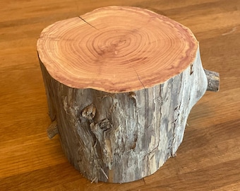 Pedestal, contrahuella o pilar de centro de mesa de cedro rojo