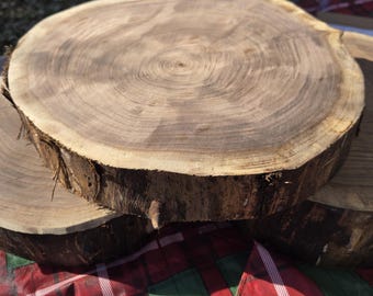 Disco o elevador de centro de mesa de nogal