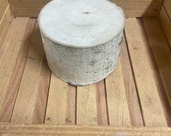 Pedestal, contrahuella o pilar de centro de mesa de abedul