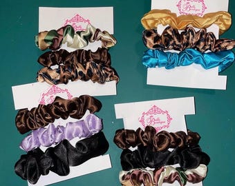 Confezione da 3 elastici per capelli in raso
