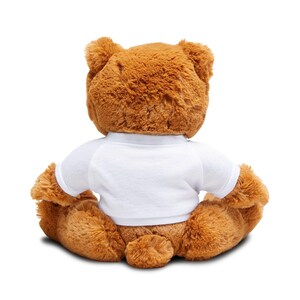 Minnie Maus 'Be Mine' Teddybär Plüschtier | Brauner Bär im weissem Shirt Bild 5