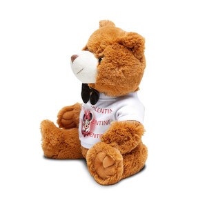 Minnie Maus 'Be Mine' Teddybär Plüschtier | Brauner Bär im weissem Shirt Bild 2