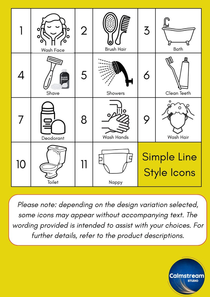 Hygiene Routine Pecs Customisable Digital Bathroom Routine Chart | PECS Icons | Printable ...