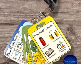 Fully Personalised PVC Communication Card – Custom Wording & Icons – SEN, Autism, ADHD Visual Support