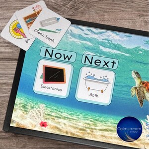 Visual time table, Now and Next Board – Autism & SEN Communication Aid with 40+ PECS