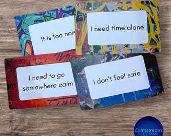 Personalised Communication Card. Advocate with confidence – Portable and Wallet Sized, Commynication Aid.