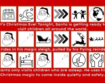 Social Story, Christmas Eve – Visual Story, Support Aid - DIGITAL VERSION