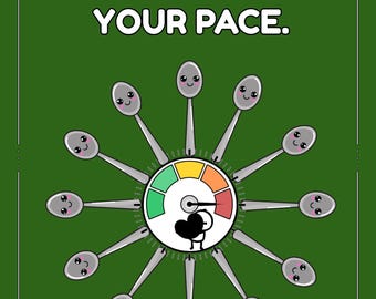Wellbeing Reminder Poster – Your Energy, Your Pace (Digital Download)
