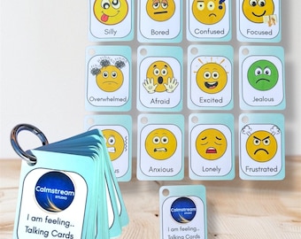 Advanced Emotions Keyring | Autism, ADHD Visual Aid (Set 2)