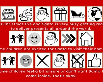 Telling Santa Thank You – But No Visit Tonight – Social Story - DIGITAL VERSION