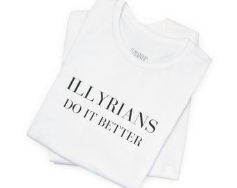 イリュリアンシャツ、デザイン入りのヴィンテージベラキャンバスTシャツ