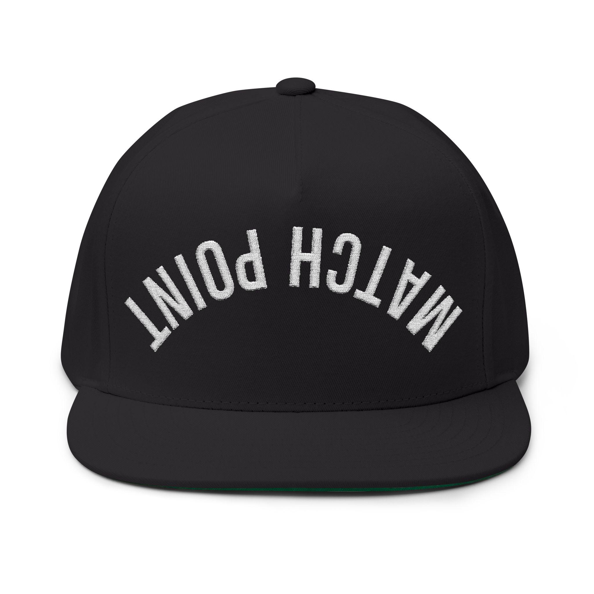 Upside Down Match Point Embroidered Flat Bill Hat Yupoong Snapback Cap ...
