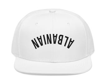 Upside Down Albanian Embroidered Snapback Cap | Balkan Streetwear Hat